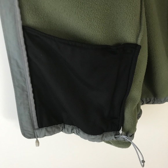 Lands End Green & Gray Zip Up Fleece Jacket - Picture 14 of 16